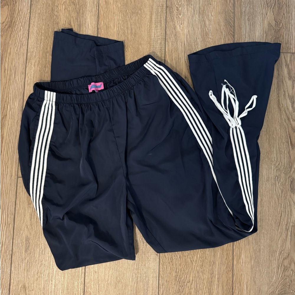 Edikted navy and White Sweatpants Relaxed Fit Joggers